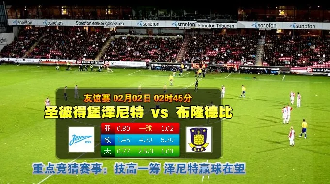 友谊赛　2月2日 2:45　圣彼得堡泽尼特 VS 布隆德比
