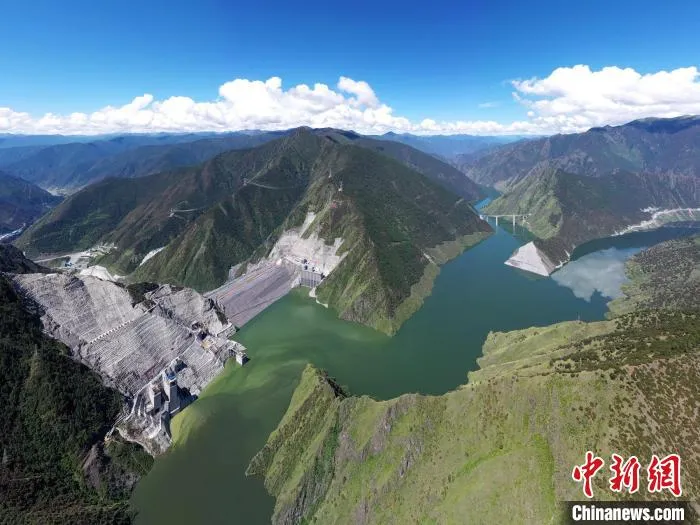图为两河口水电站。雅砻江流域水电开发有限公司供图 图为两河口水电站。雅砻江流域水电开发有限公司供图
