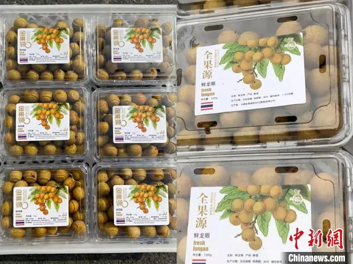 图为“金果源”正品(左)与“全果源”仿冒商品对比。 重庆金果源实业有限公司供图 图为“金果源”正品(左)与“全果源”仿冒商品对比。 重庆金果源实业有限公司供图