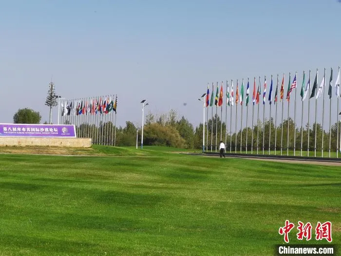 图为如今绿意盎然的库布其沙漠。 李爱平 摄 图为如今绿意盎然的库布其沙漠。 李爱平 摄