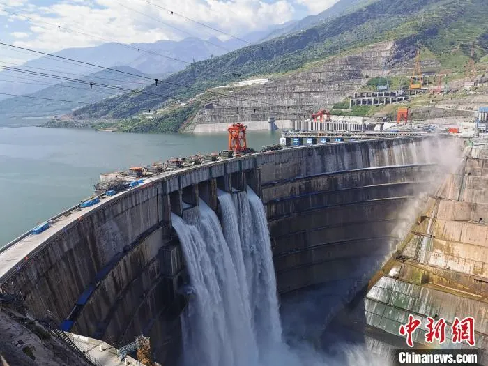 资料图:白鹤滩水电站。 胡重林 摄 资料图:白鹤滩水电站。 胡重林 摄