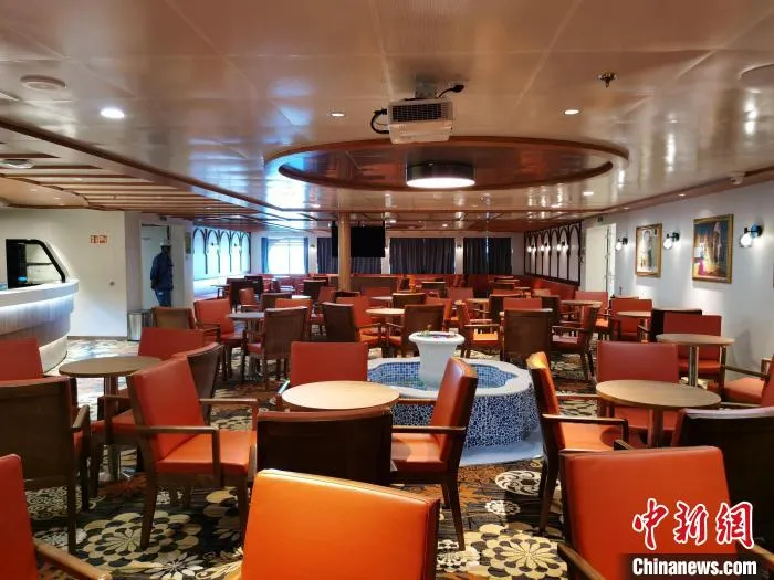 中国为阿尔及利亚建造的首艘豪华客滚船内景 郭军 摄