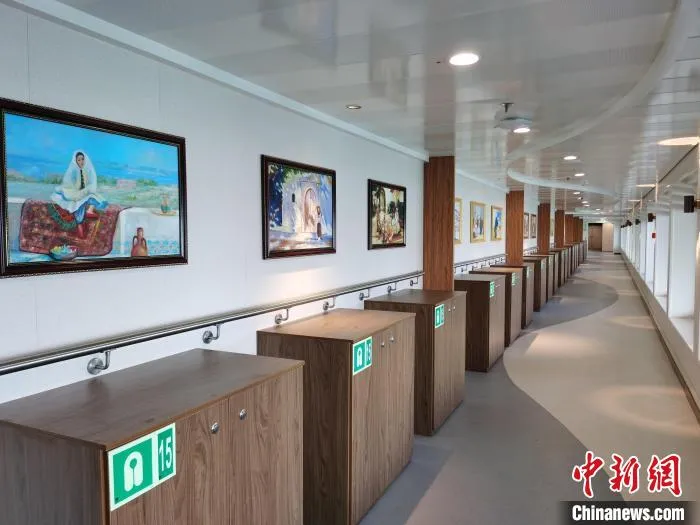 中国为阿尔及利亚建造的首艘豪华客滚船内景 郭军 摄