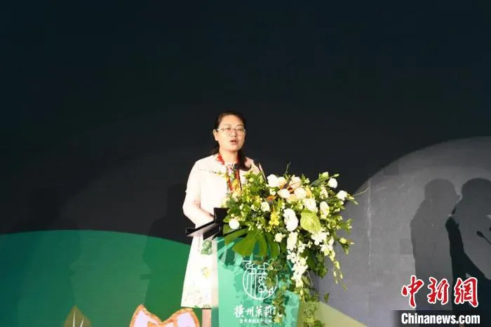 图为广西农业农村厅副厅长许瑾致辞 林浩 摄