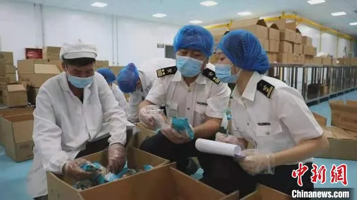霍尔果斯海关从源头管控出口食品质量，确保符合进口国(地区)的官方相关检疫要求。　李明 摄