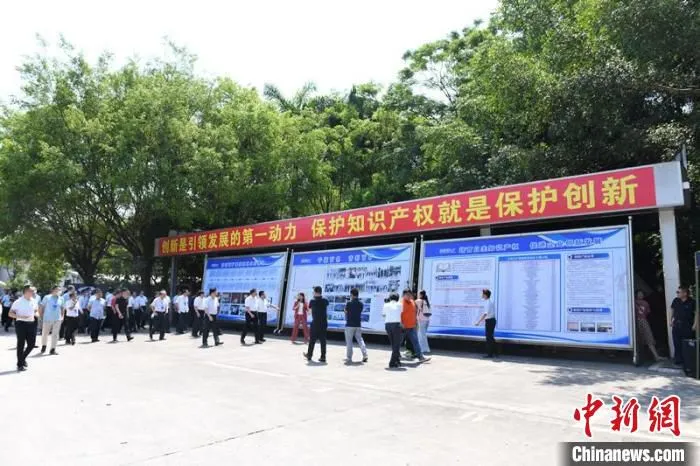 图为参会代表考察现场。　林浩 摄