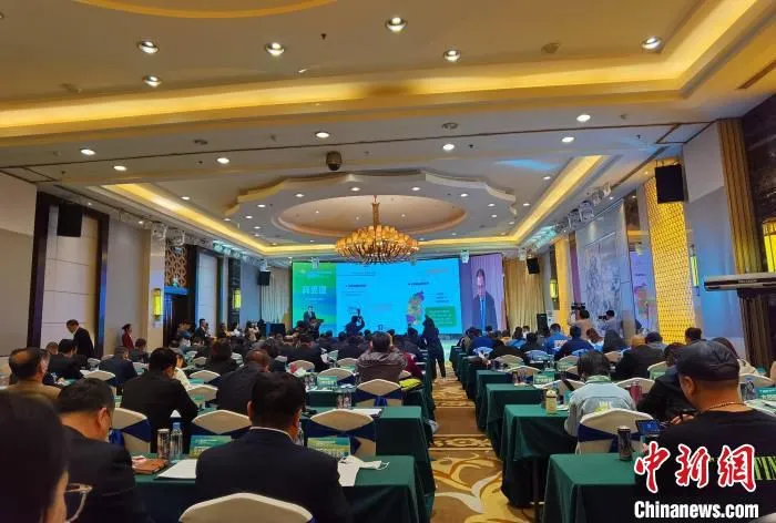 大同市黄花产业发展成果新闻发布会现场 高雨晴 摄