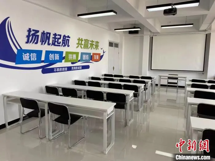 邢台市任泽区创业孵化基地培训室。　陈萌 摄