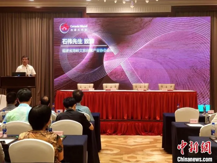 石伟在论坛上致辞。　林玲 摄