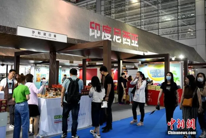 图为印度尼西亚展馆吸引观众。 中新社记者 王东明 摄