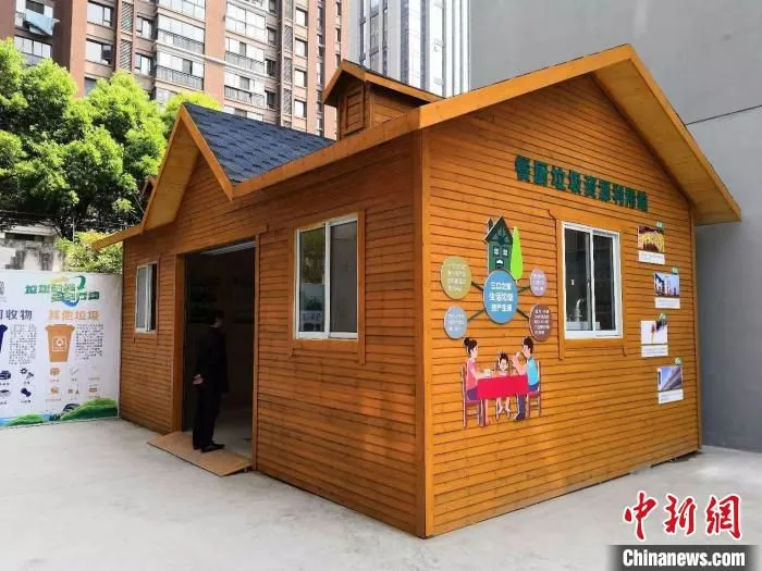 位于合肥市南七街道的餐厨垃圾资源利用站。　刘鸿鹤 摄