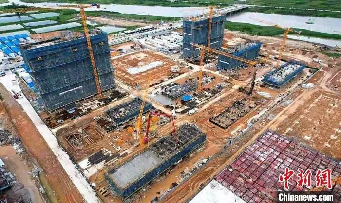 图为福鼎时代锂离子电池生产基地一期项目。　福鼎市融媒体中心 供图