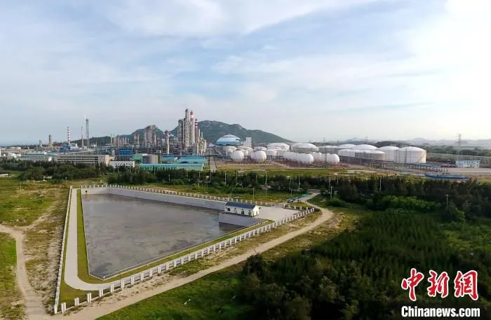 杏仔公共事故应急池。　古雷开发区供图 摄