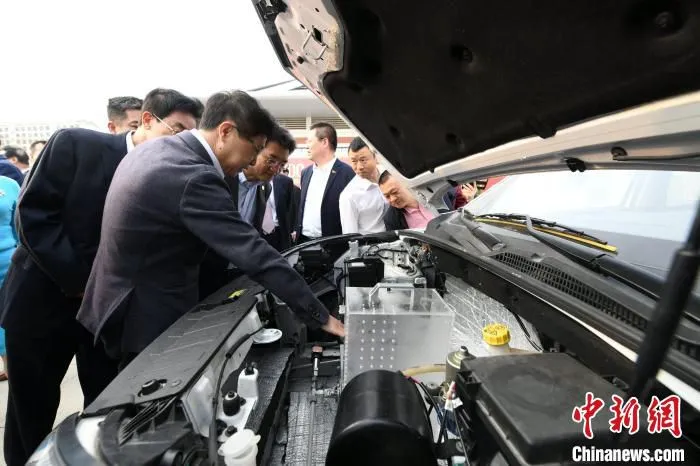 传孚科技(厦门)有限公司以高效、清洁、可持续动力为引擎的空气能发动机，已实现在乘用车上安装试用。　王东明 摄
