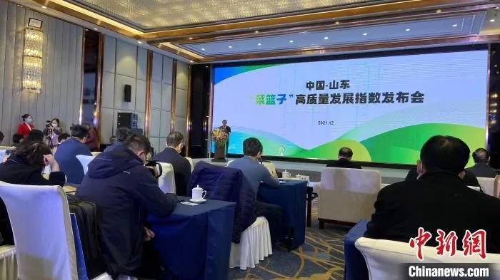 中国·山东“菜篮子”高质量发展指数发布会7日在山东济南举行。　孙婷婷 摄