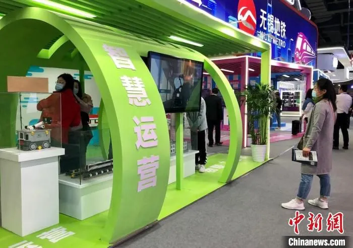 2021物博会期间，展出各项物联网场景应用。　孙权 摄