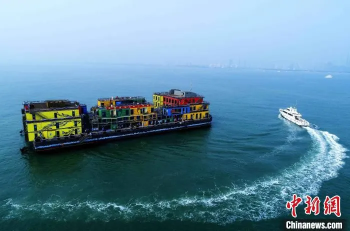 全国最大海洋牧场多功能配套平台“海上牧歌”。日照海洋发展局供图