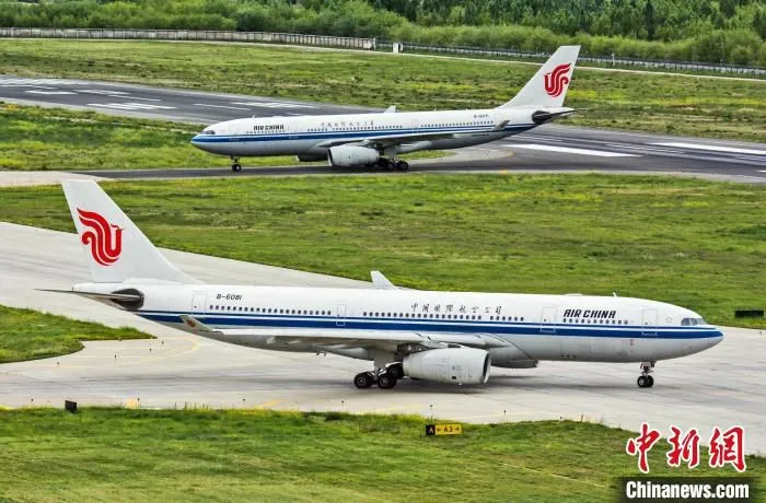 国航西南分公司空客A330飞机执行高原航线。　张翔宇 摄