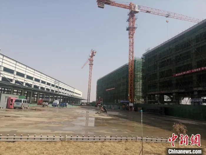 图为和林格尔新区有序复工在建项目。　和林格尔新区供图