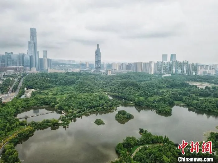 图为贵阳市观山湖公园。　瞿宏伦 摄
