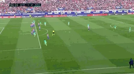玩球赛报：西甲-巴萨2-1胜马竞仍落后皇马1分 梅西绝杀