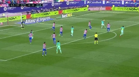玩球赛报：西甲-巴萨2-1胜马竞仍落后皇马1分 梅西绝杀