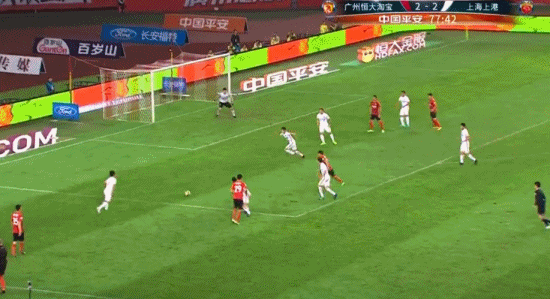 玩球赛报：恒大3-2终结上港6连胜 于汉超传射高拉特绝杀