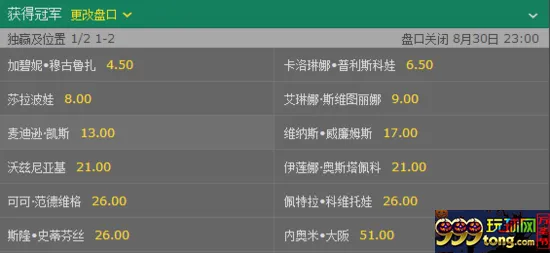 玩球资讯：数据利好!莎拉波娃或冲进美网半决赛