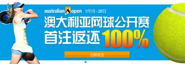 BETVICTOR伟德澳网公开赛 首注100%的无风险投注 