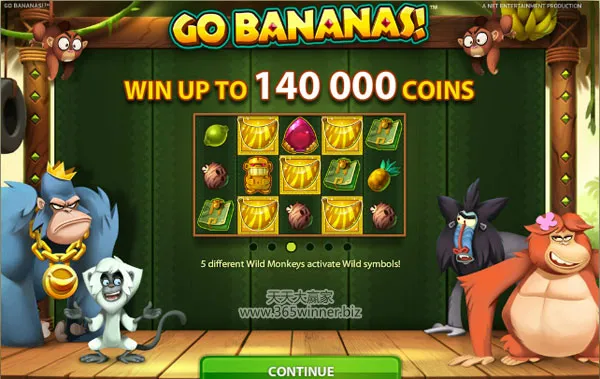玩球即时：NETENT最新发布老虎机游戏“香蕉加油Go Bananas!” 