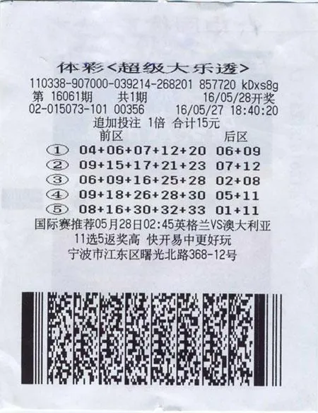 彩市新闻：彩民开奖一个多月后才知中2133万 此前最高中300