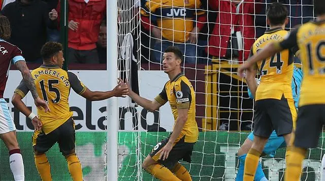 玩球赛报：英超-阿森纳1-0争议绝杀伯恩利 铁闸手球破门