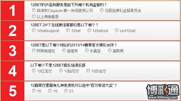 12BET趣味问答第二波！快来领取1000元新年礼物！ 