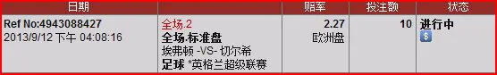 【同乐城英超】9月15日 埃弗顿VS切尔西 单场推荐