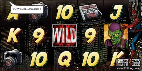 12BET翡翠厅新游戏蜘蛛侠 5个WILD赢10000X线注