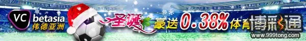 伟德亚洲：圣诞豪送0.38%体育无限返水