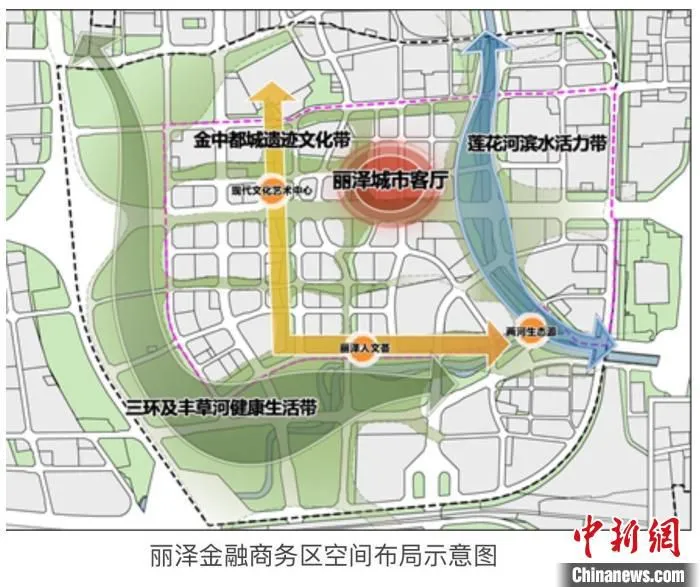 北京金融丽泽商务区。　北京市丰台区供图