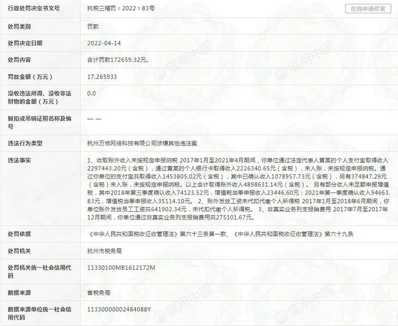 图片来源：信用中国网站