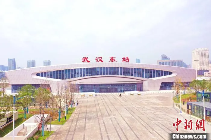 图为，基本建成的武汉东站 刘皓 摄