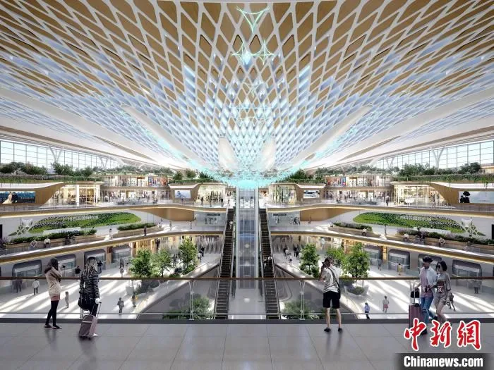 白云机场T3航站楼效果图 广东机场集团工程建设指挥部供图