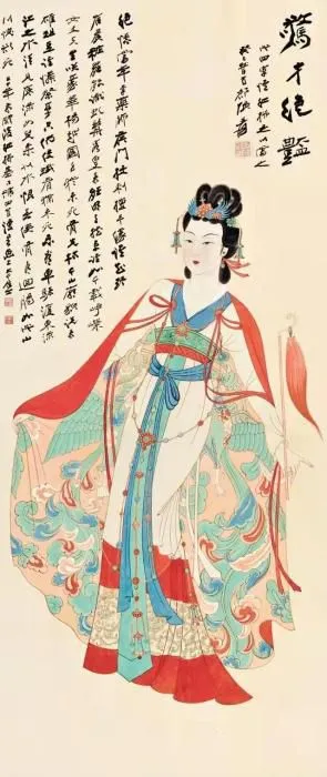 张大千《惊才绝艳》。
拍摄者
上海市文化和旅游局(上海市文物局) 供图