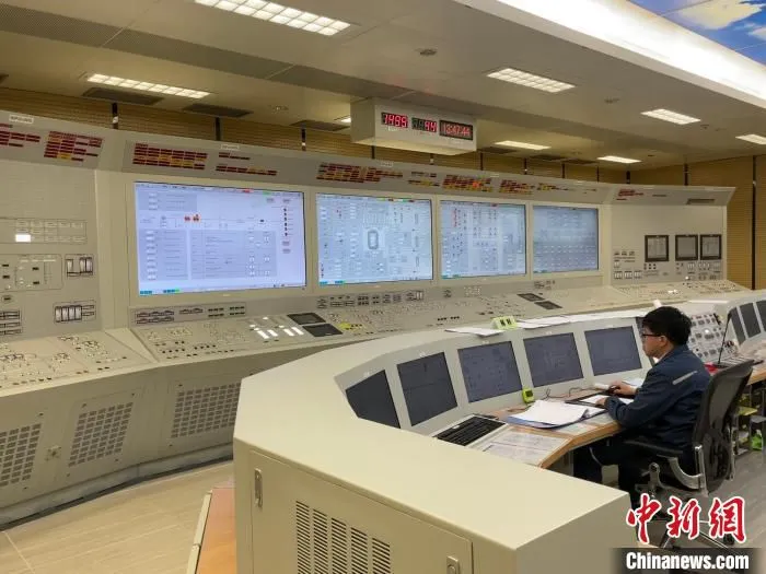 辽宁红沿河核电站6号机组首次并网发电。　辽宁红沿河核电站供图
