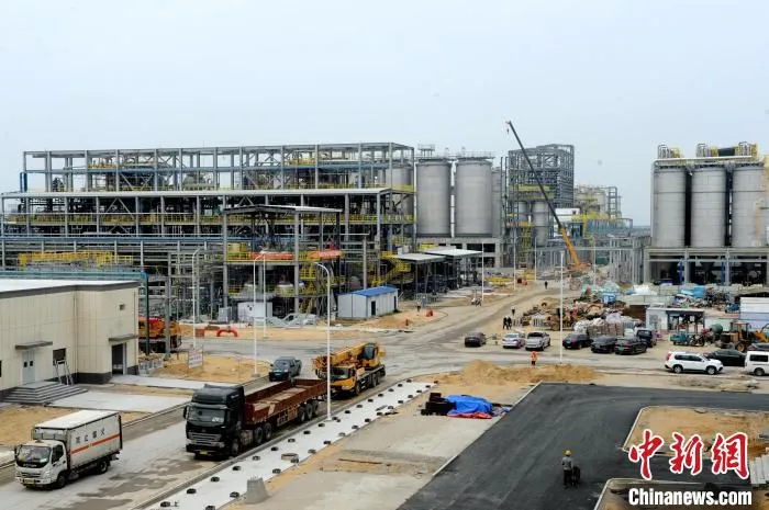 古雷石化基地在建设中的一家台资企业。　张金川 摄