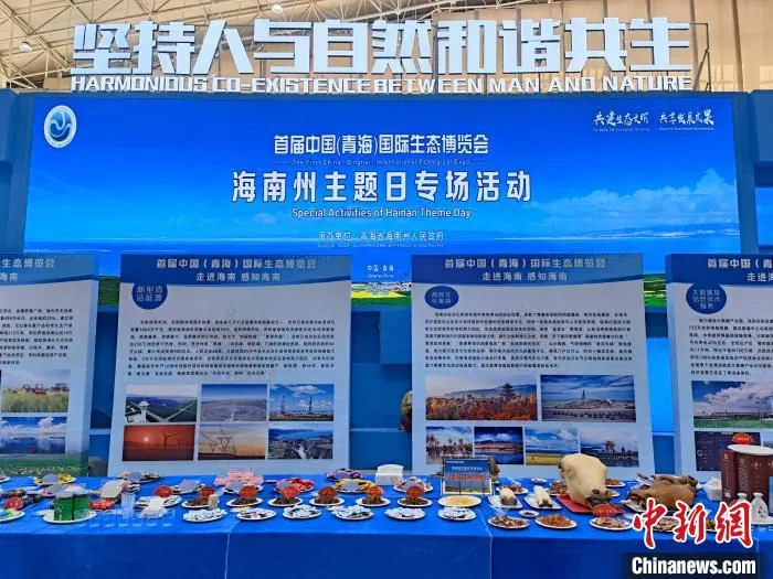图为首届中国(青海)国际生态博览会海南州主题日专场活动现场。　祁增蓓 摄