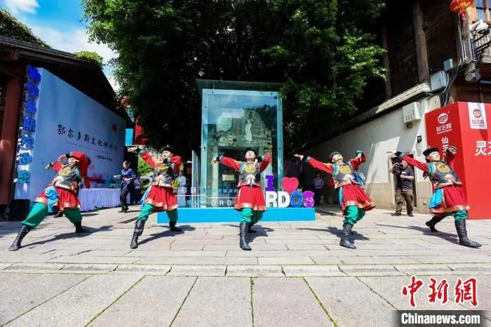 图为民族歌舞快闪活动。　主办方 供图