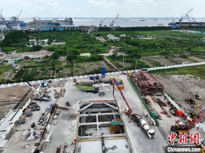 崇明线长兴岛108标大小盾构转换段主体结构顺利封顶 上海地铁供图