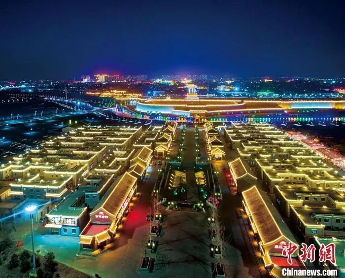 图为正定夜景。　正定县委宣传部供图