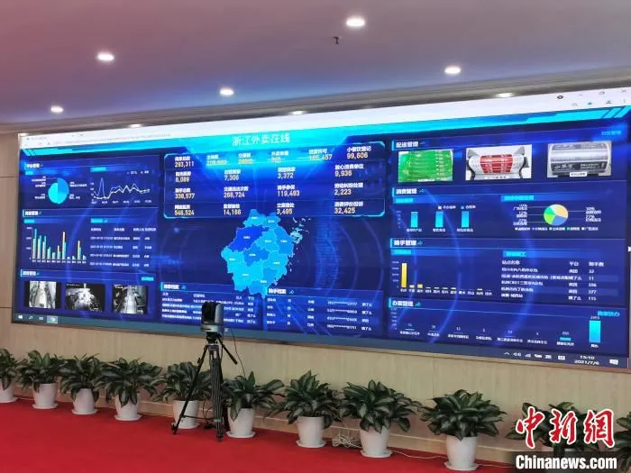 浙江省上线的“浙江外卖在线”平台，实现网络餐饮全链条闭环管理。　胡亦心 摄 摄