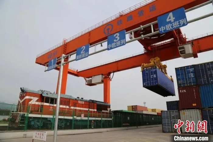 浙江义乌铁路口岸。　龚英来 摄