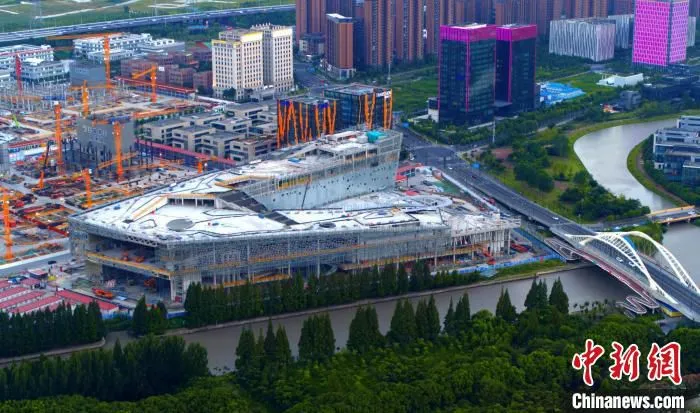 张江科学会堂项目将于2021年年底竣工，并于2022年第二季度启动压力测试。　上海浦东新区官方供图